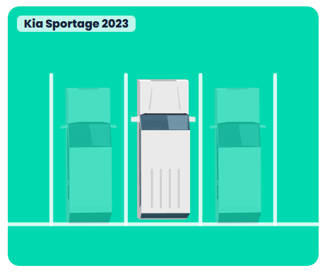 A Parkadoo parking bay visualisation